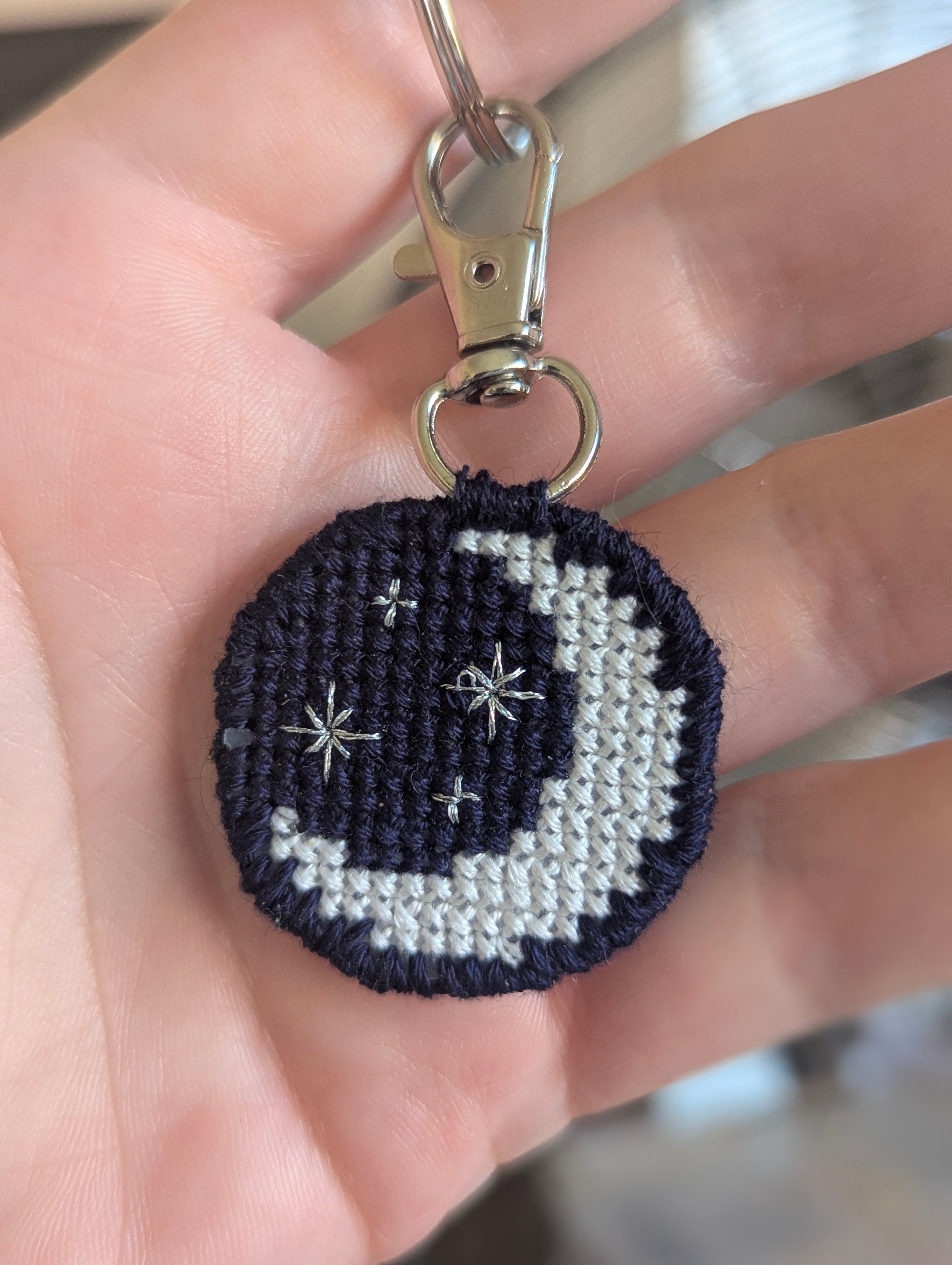 Moon and Stars Keyring