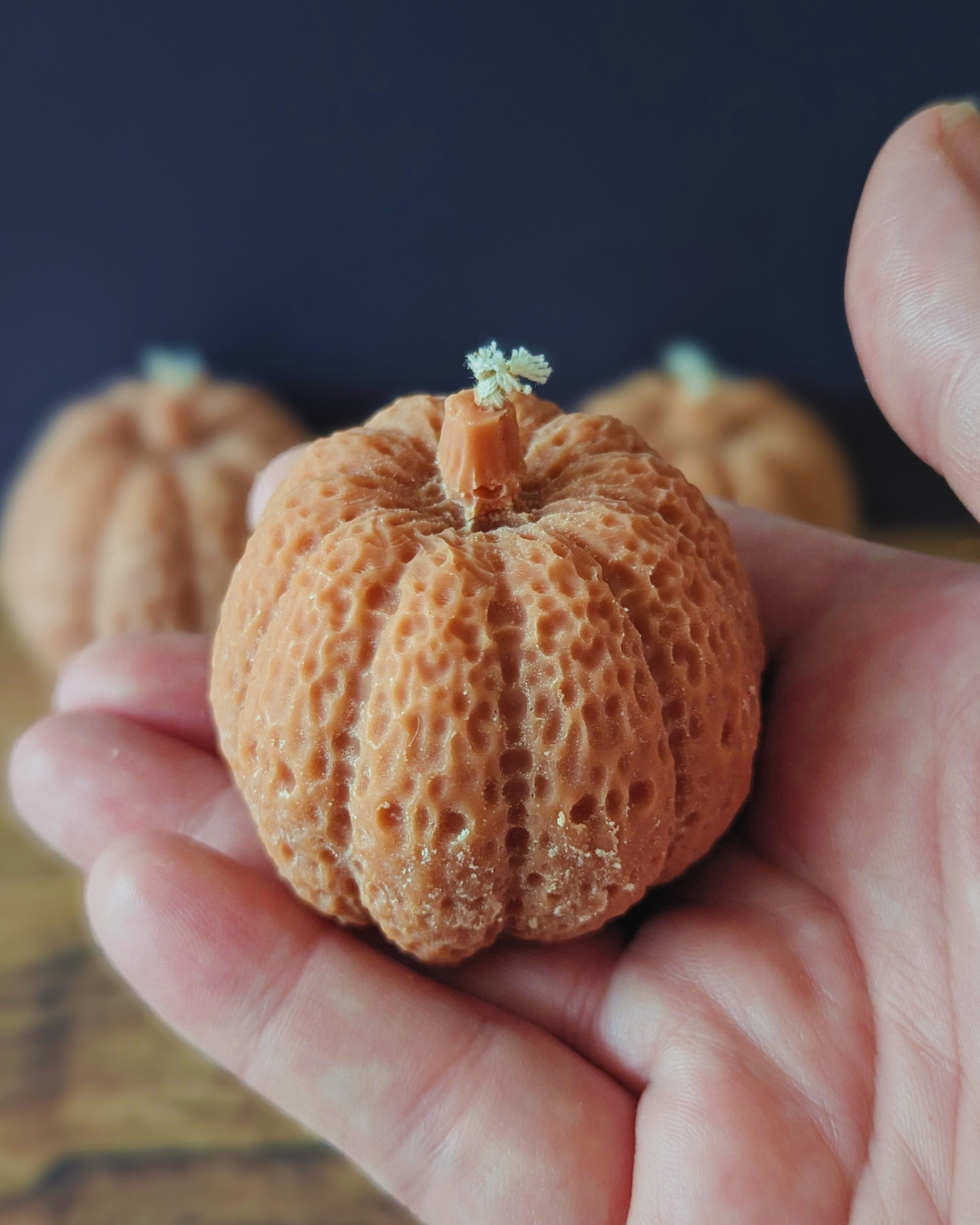 Pumpkin Shaped Candle